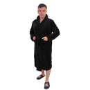 Halat de baie cocolino Negru cu gluga Halat de baie cocolino Negru cu gluga