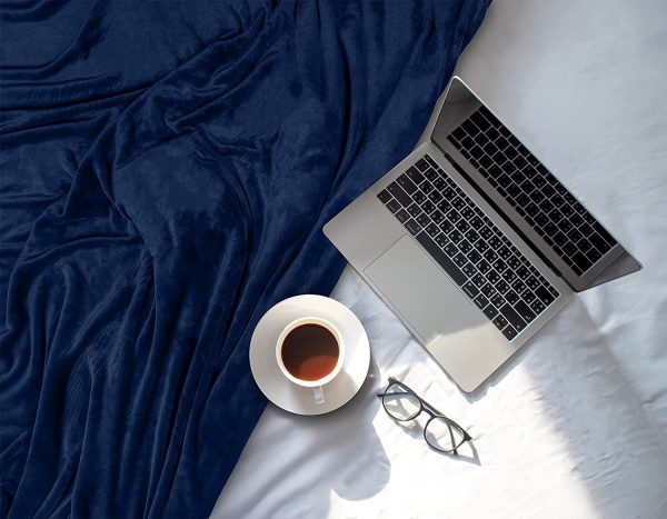 Patura fleece albastra - imagine 3