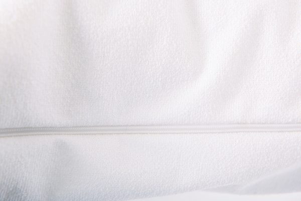 Husa impermeabila perna frotir 100% bumbac 40x40cm cu fermoar - imagine 4