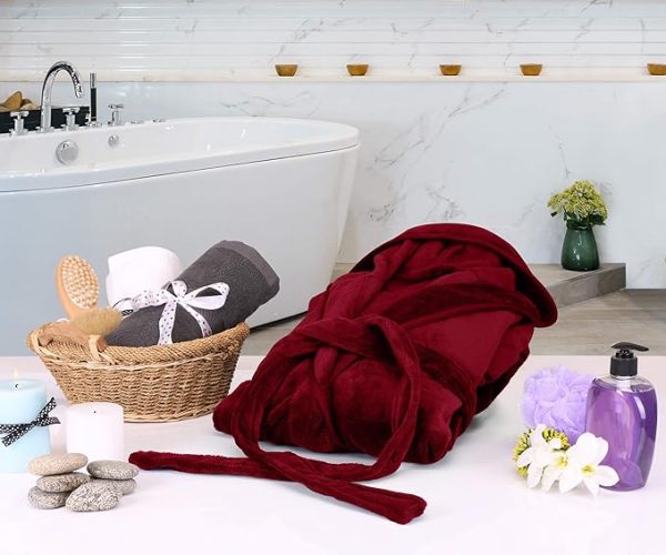 Halat-baie-cocolino-Bordo Halat de baie cocolino Bordo - imagine 4