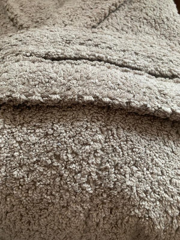 Halat de baie 100% Bumbac Bej - imagine 2