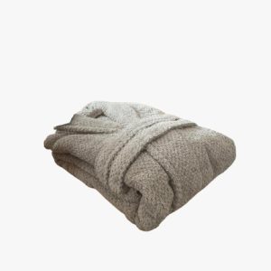 Halat de baie 100% Bumbac Bej - imagine 1