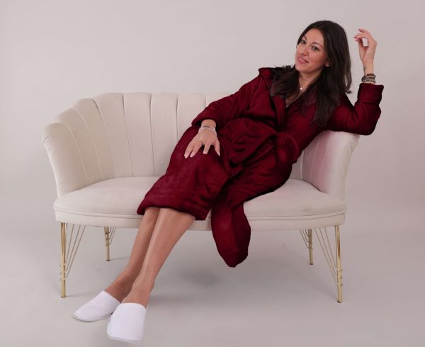 Halat-de-baie-cocolino-bordo-1 Halat de baie cocolino Bordo - imagine 1