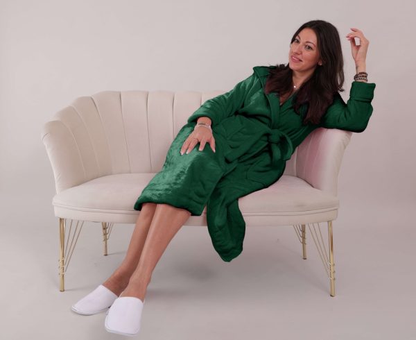 Halat-de-baie-cocolino-verde-2- Halat de baie cocolino Verde - imagine 1