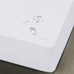 Husa impermeabila saltea cu elastic 180x200 cm + 2 fete perna Alb - imagine 1