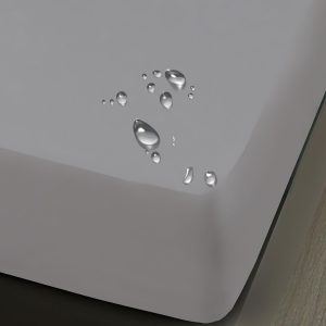 Husa impermeabila saltea cu elastic 160x200 cm + 2 fete perna Gri Deschis - imagine 1