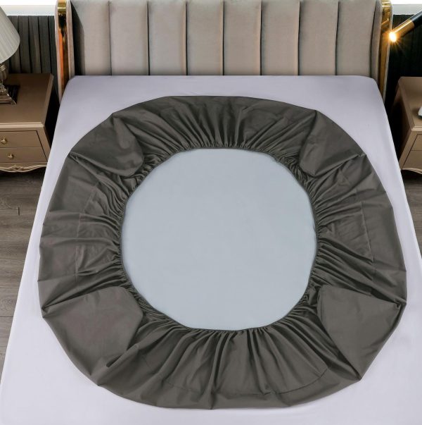 Husa-impermeabila-saltea-gri-inchis1 Husa impermeabila saltea cu elastic 160x200 cm + 2 fete perna Gri Inchis - imagine 2