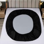 Husa impermeabila saltea cu elastic 160x200 cm + 2 fete perna Negru Husa impermeabila saltea cu elastic 160x200 cm + 2 fete perna Negru - imagine 2