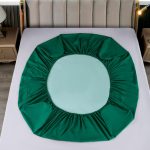 Husa impermeabila saltea cu elastic 180x200 cm + 2 fete perna Verde Husa impermeabila saltea cu elastic 160x200 cm + 2 fete perna Verde - imagine 2