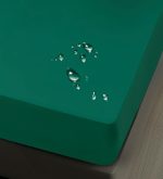 Husa impermeabila saltea cu elastic 180x200 cm + 2 fete perna Verde Husa impermeabila saltea cu elastic 160x200 cm + 2 fete perna Verde - imagine 1