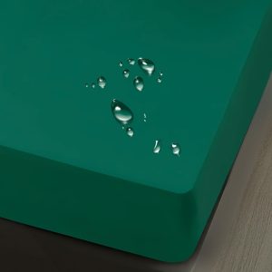 Husa impermeabila saltea cu elastic 160x200 cm + 2 fete perna Verde - imagine 1