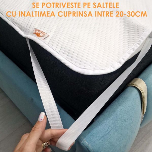 Husa-protectie-saltea-impermeabila-Pernador-matlasata-prindere-cu-elastic-p4 Protectie saltea impermeabila matlasata 90x200cm - imagine 1