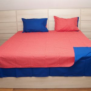 Lenjerii de Pat din Bumbac Albastru - imagine 1