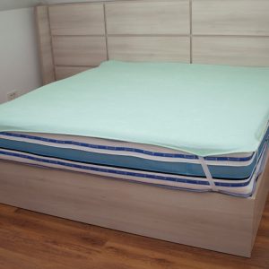 Protectie saltea impermeabila verde 180x200 cm - imagine 1