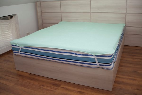 Protectie saltea impermeabila verde 180x200 cm - imagine 1