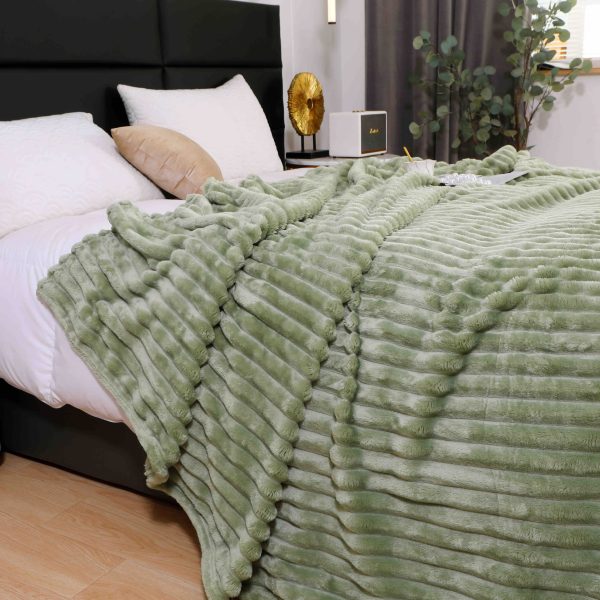 Patura Cocolino Groasa 200x230 Verde Deschis - imagine 1