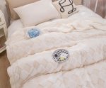 Patura Cocolino cu Blanita 200x230 Alb Crem Patura Cocolino cu Blanita 200x230 Alb Crem - imagine 1