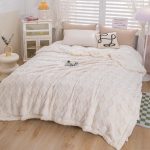 Patura Cocolino cu Blanita 200x230 Alb Crem Patura Cocolino cu Blanita 200x230 Alb Crem - imagine 3