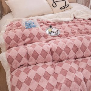 Patura Cocolino cu Blanita 200x230 Roz - imagine 1