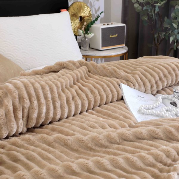 Patura Cocolino Groasa 200x230 Alb Crem - imagine 2