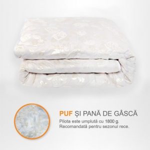 Pilota puf gasca alba 200x220cm - imagine 1