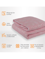 Pilota puf gasca roz 200x220cm Pilota puf gasca roz 200x220cm - imagine 3