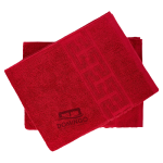 Prosop fata bumbac rosu 50x90cm 500g Prosop plaja bumbac 80x160cm 500g Rosu - imagine 3