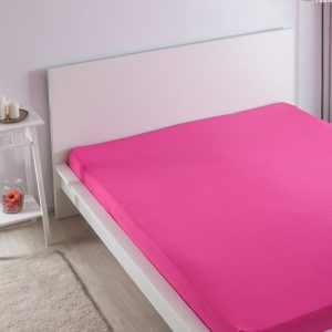 Cearceaf cu elastic fucsia 160x200 cm Cearceaf cu elastic fucsia 160x200 cm