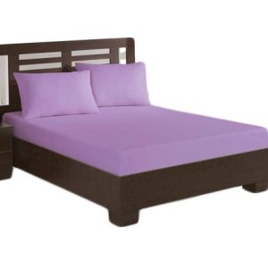 Cearceaf cu elastic lila 160x200 cm
