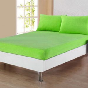 Cearceaf cu elastic verde fistic 160x200 cm Cearceaf cu elastic verde fistic 160x200 cm