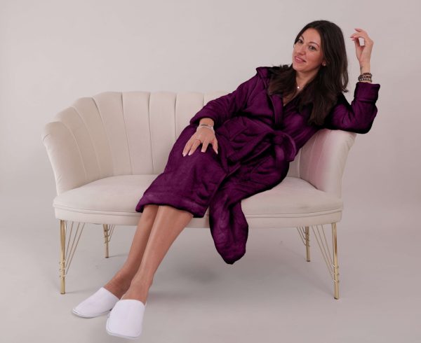 Halat de baie cocolino Mov - imagine 1