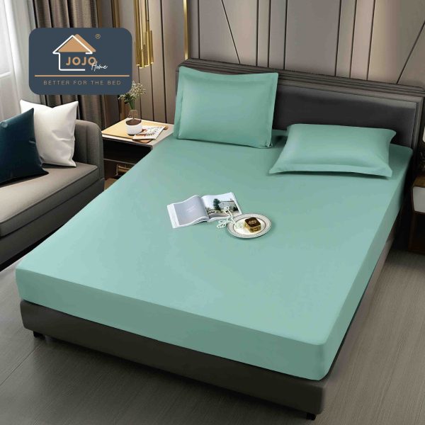 husa-impermeabila-saltea-cu-elastic-180x200-cm-2-fete-perna-verde-menta Husa impermeabila saltea cu elastic 180x200 cm + 2 fete perna Verde Menta