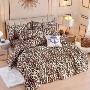 Lenjerie de Pat Finet 6 Piese Leopard