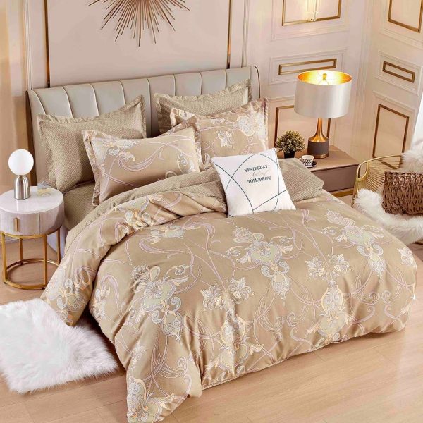 lenjerie-de-pat-finet-bej Lenjerie de Pat Finet Bej