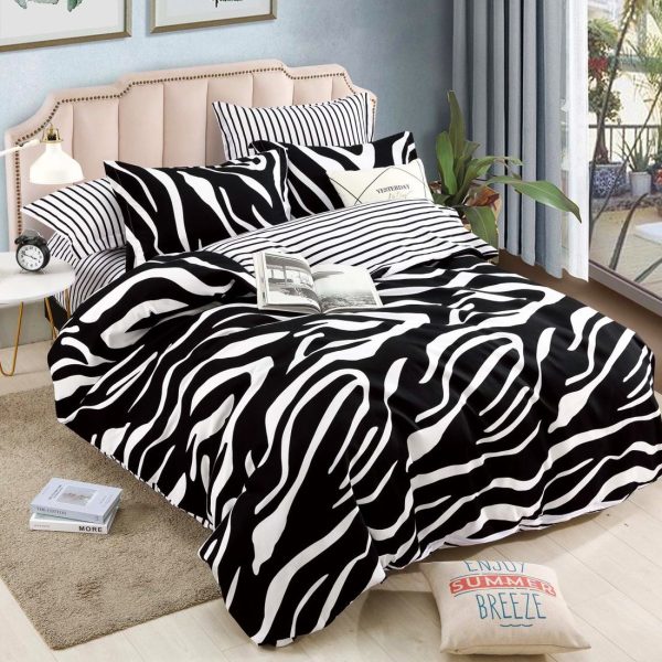 Lenjerie de Pat Finet Zebra - Domingo.ro Lenjerie de Pat Finet Zebra