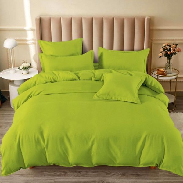 Lenjerie de Pat Bumbac Ranforce Verde Fistic - imagine 1