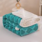 Patura Cocolino cu Blanita 200x230 Turcoaz Patura Cocolino cu Blanita 200x230 Turcoaz