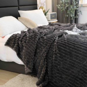 Patura Cocolino Groasa 200x230 Gri Inchis - imagine 1