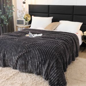 Patura Cocolino Groasa 200x230 Gri Inchis