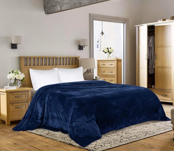 Patura fleece albastra