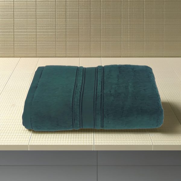 Prosop baie bumbac verde smarald 70x130cm 600g - imagine 3
