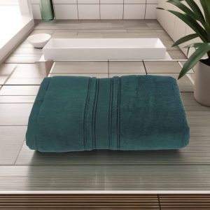 Prosop baie bumbac verde smarald 70x130cm 600g - imagine 1