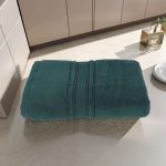 Prosop baie bumbac verde smarald 70x130cm 600g Prosop baie bumbac verde smarald 70x130cm 600g - imagine 2