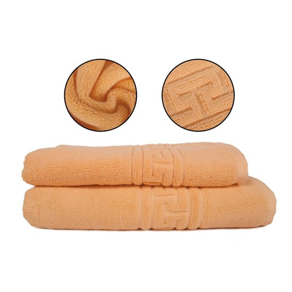 Prosop plaja bumbac 80x160cm 500gr Somon - Domingo.ro Prosop baie bumbac somon 70x130cm 500gr