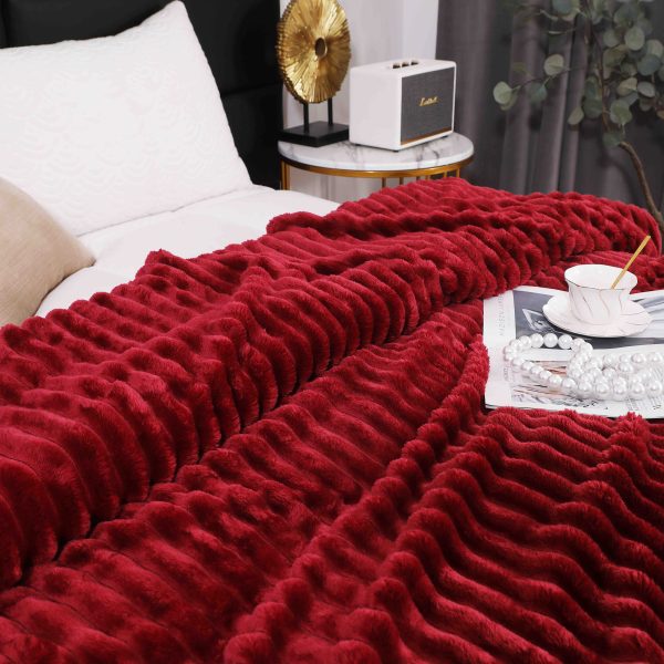 Patura Cocolino Groasa 200x230 Grena - imagine 3