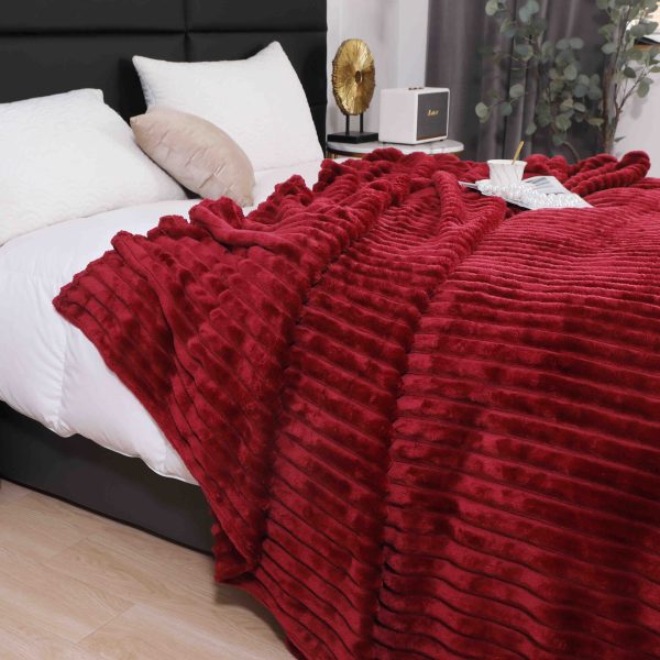 Patura Cocolino Groasa 200x230 Grena - imagine 2