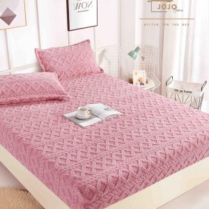 Husa cu Elastic Cocolino Tricot 180x200 cm + 2 fete de perna 50x70 cm