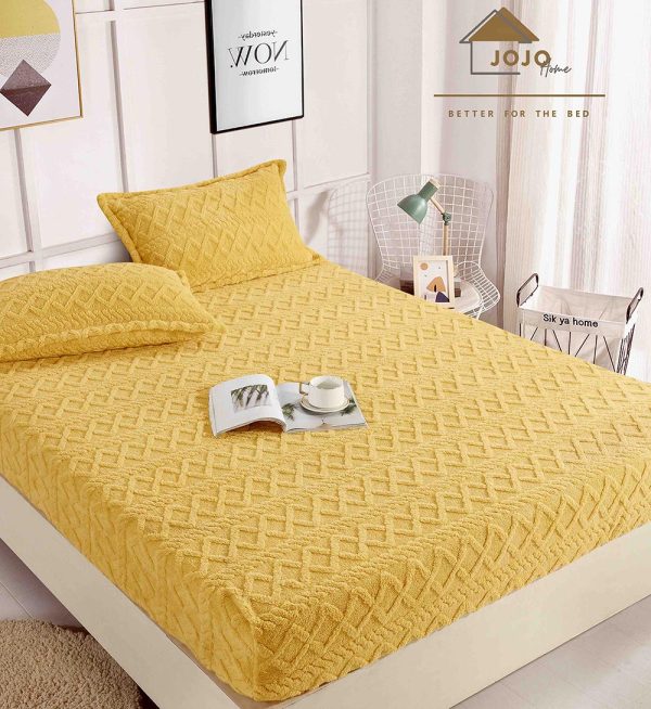 Husa cu Elastic Cocolino Tricot 180x200 cm + 2 fete de perna 50x70 cm