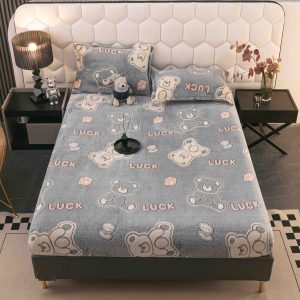 Husa cu Elastic Cocolino 180x200 cm + 2 fete de perna 50x70 cm