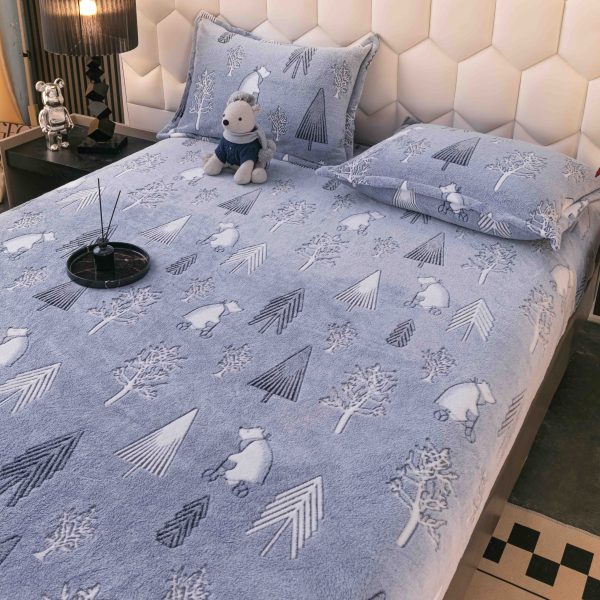 Husa cu Elastic Cocolino 180x200 cm + 2 fete de perna 50x70 cm - imagine 3